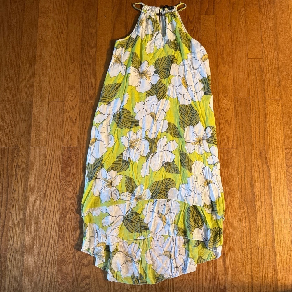 Mlle Gabrielle White and Yellow Floral Dress Womens Size 1X